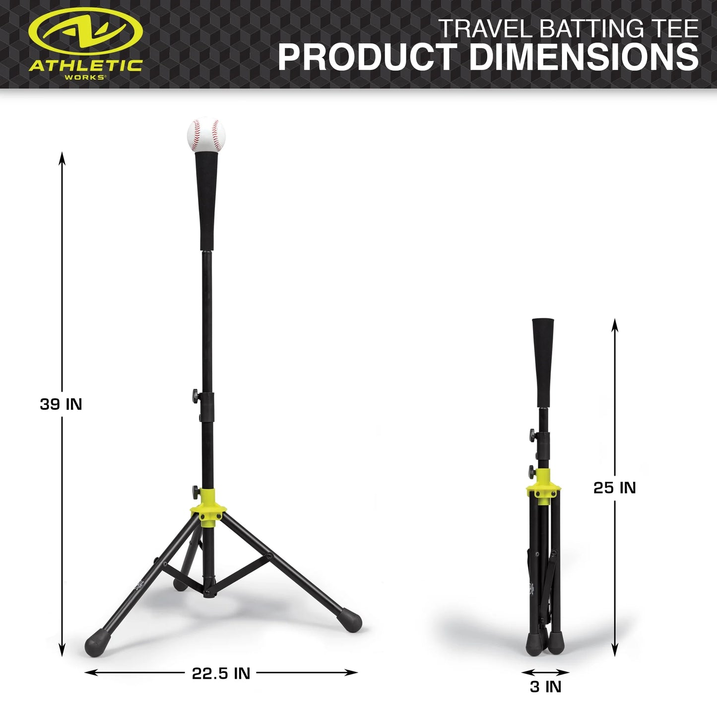 Adjustable Batting Tee, 25-39”