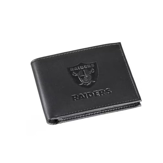 Oakland Raiders NFL Leather Bi-Fold Wallet