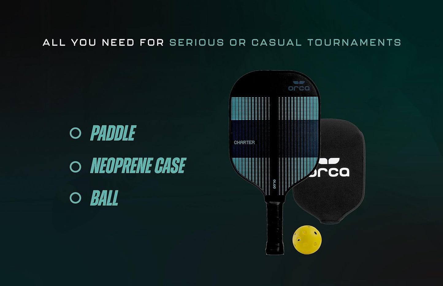 Orca Pickleball Paddles, Performance Series Pickleball Paddles Designed for Control and Precision, USA Pickleball Approved