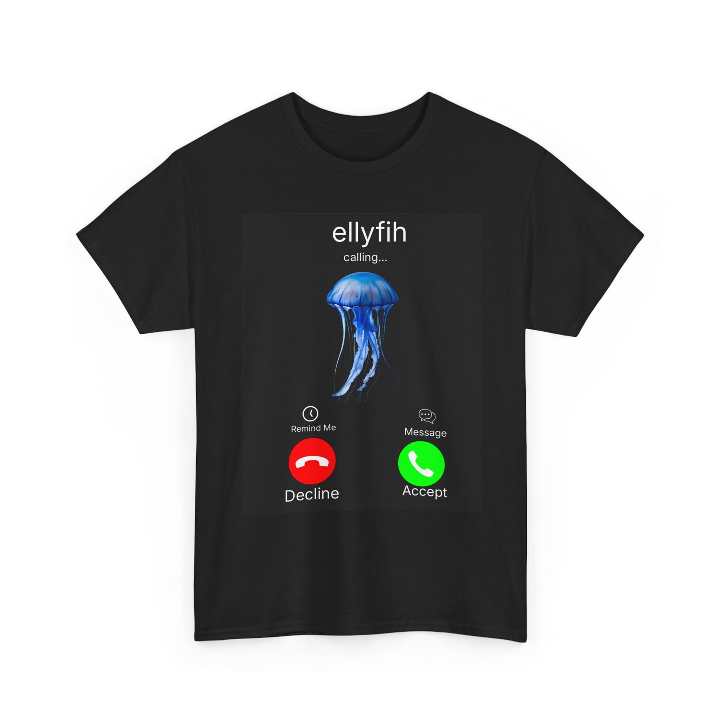 Jellyfish Call Tee, Funny T-Shirt for Ocean Lovers, Gift for Marine Biologists, Underwater Theme Apparel, Unique Sea Life Design