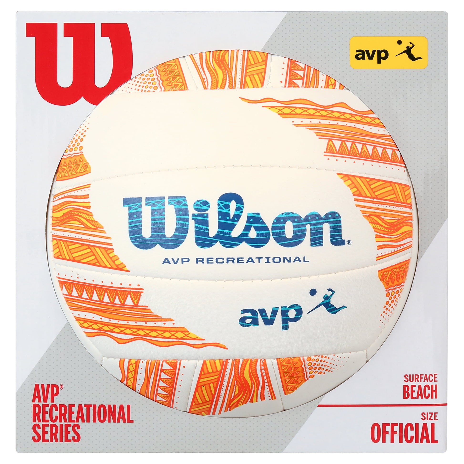 AVP Modern Volleyball - Orange/White