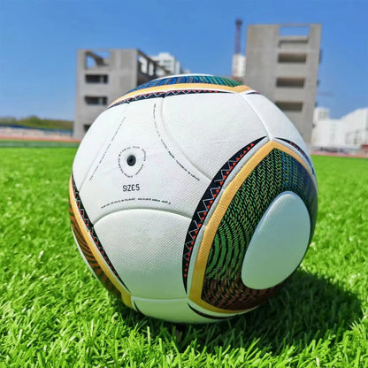 2010 Football Men Women High Quality Size 5 Pu Sports Training Futebol Adult Kids Professional Team Match Soccer Ball Gift