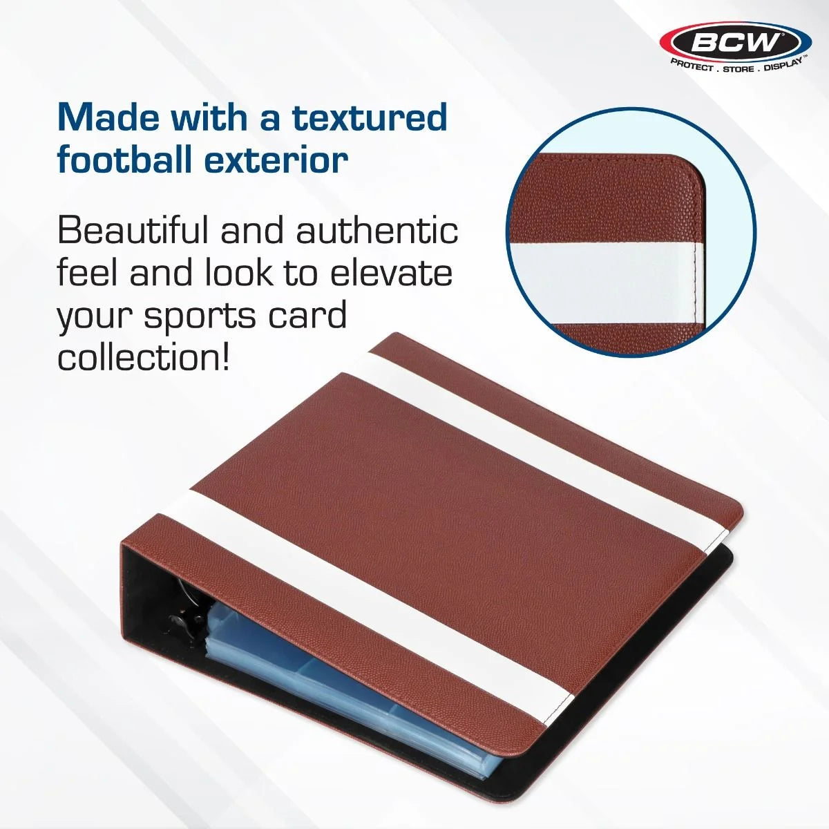 3" Premium Trading Card Album- Football Collectors Edition, 2.5" X 3.5"