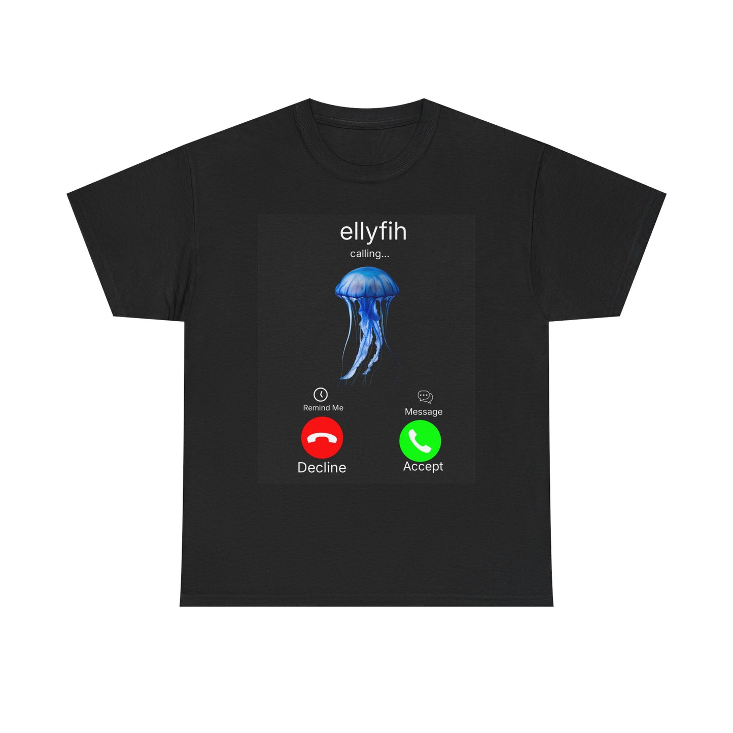 Jellyfish Call Tee, Funny T-Shirt for Ocean Lovers, Gift for Marine Biologists, Underwater Theme Apparel, Unique Sea Life Design