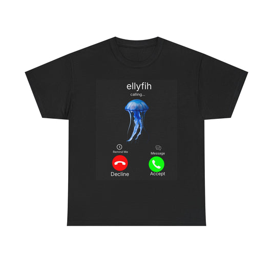 Jellyfish Call Tee, Funny T-Shirt for Ocean Lovers, Gift for Marine Biologists, Underwater Theme Apparel, Unique Sea Life Design