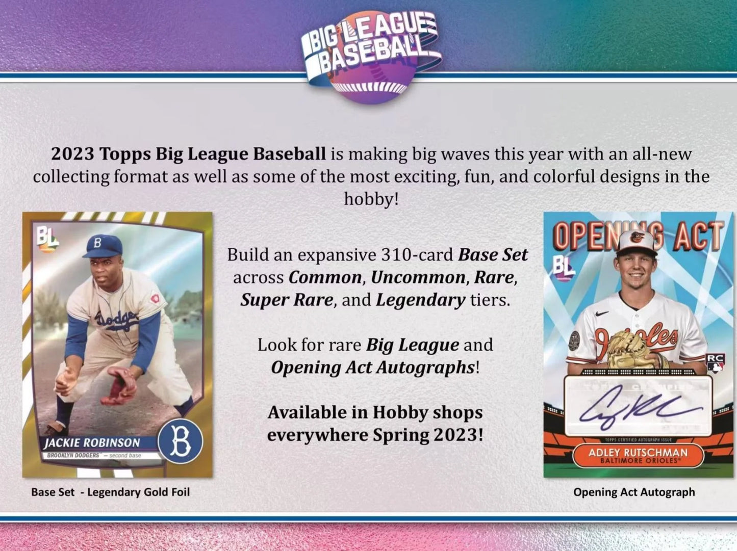 2023  Big League Baseball Factory Sealed Hobby Box