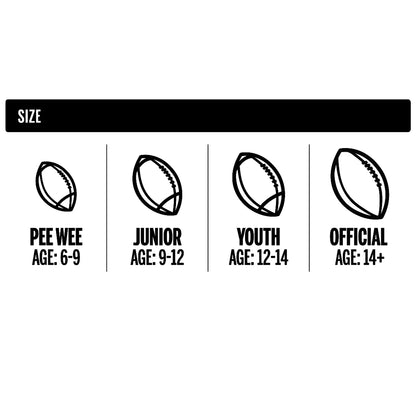 NCAA Red Zone Composite Football, Size Pee Wee Ages 6-9