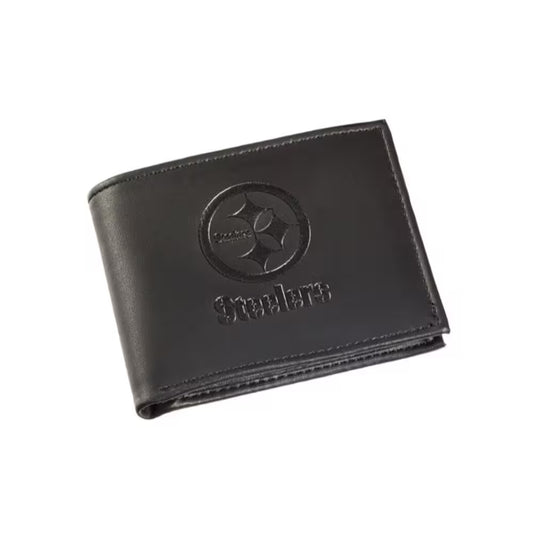 Pittsburgh Steelers NFL Leather Bi-Fold Wallet