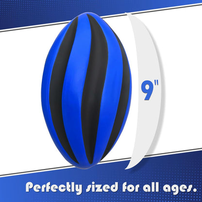 Spiral Foam Football - Soft Foam Football for Kids - Each Quality Kids Football Is 9 Inches - Adult & Toddler Football Youth - Small Football