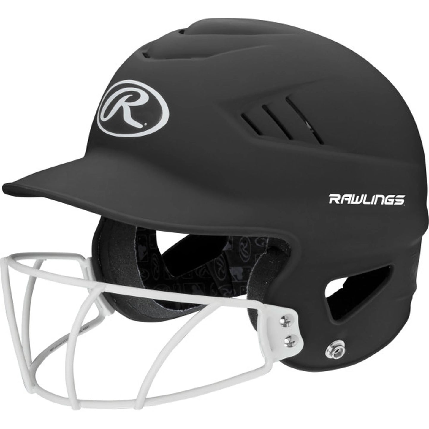 Coolflo Highlighter Batting Helmet | Matte Black | Adult