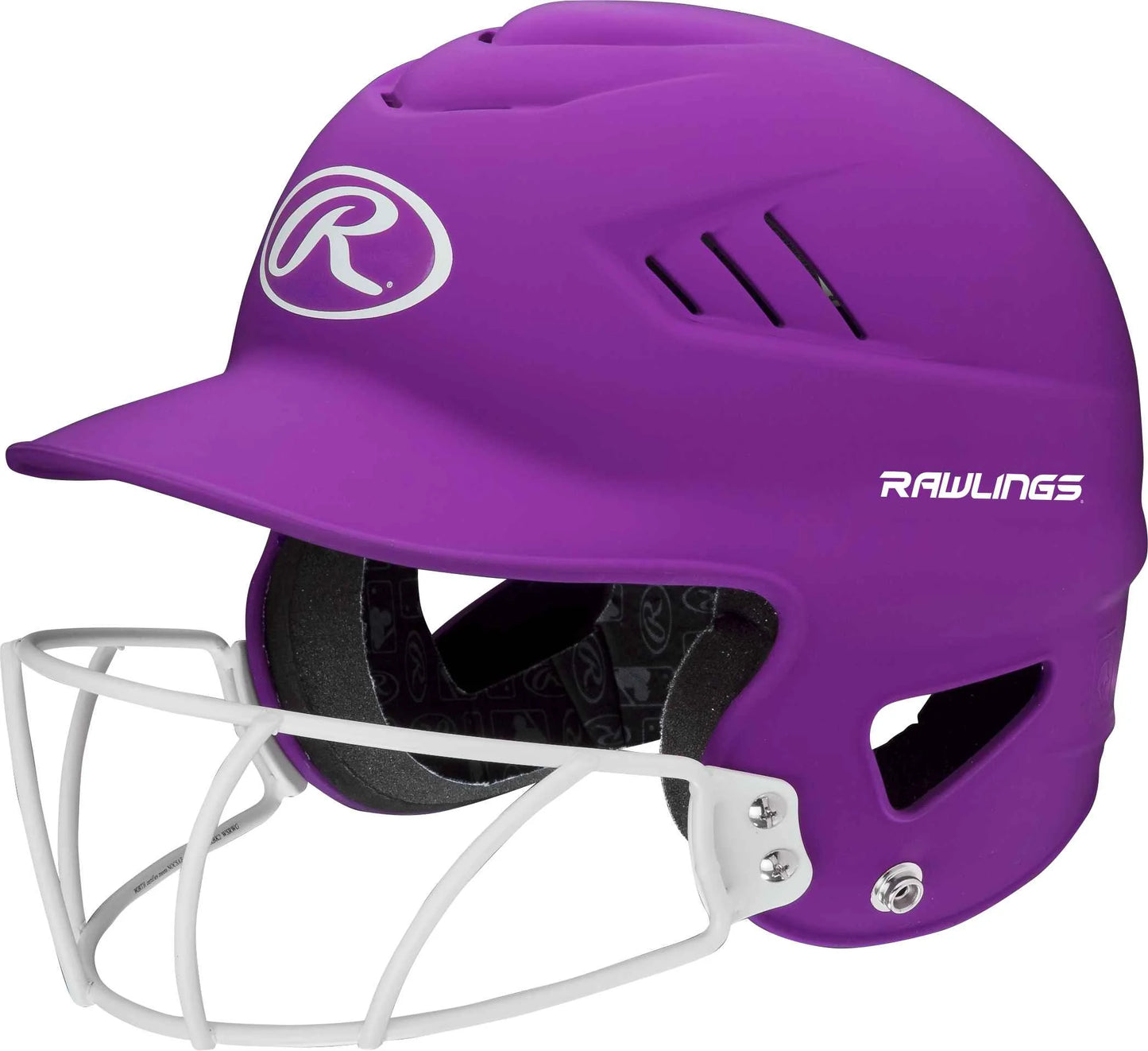 Coolflo Highlighter Batting Helmet | Matte Purple | Adult